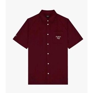 Malbon X Jesper Parnevik Osprey Polo Burgundy Men's Size Large Sold Out